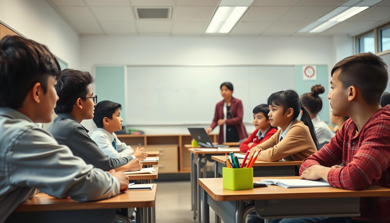 University campus and academic atmosphere in New York